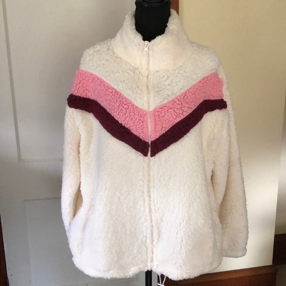 Kiss & Tell Sherpa NWT jacket size  1X Ptp 27” - Picture 1 of 8